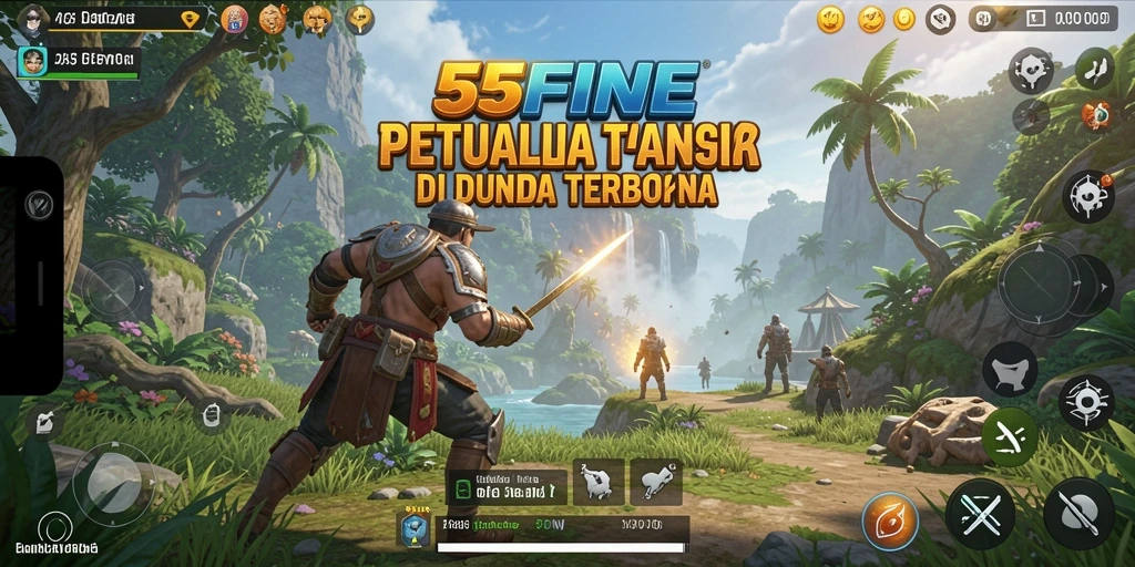 Tampilan gameplay luar biasa dalam dunia terbuka 55FIVE.