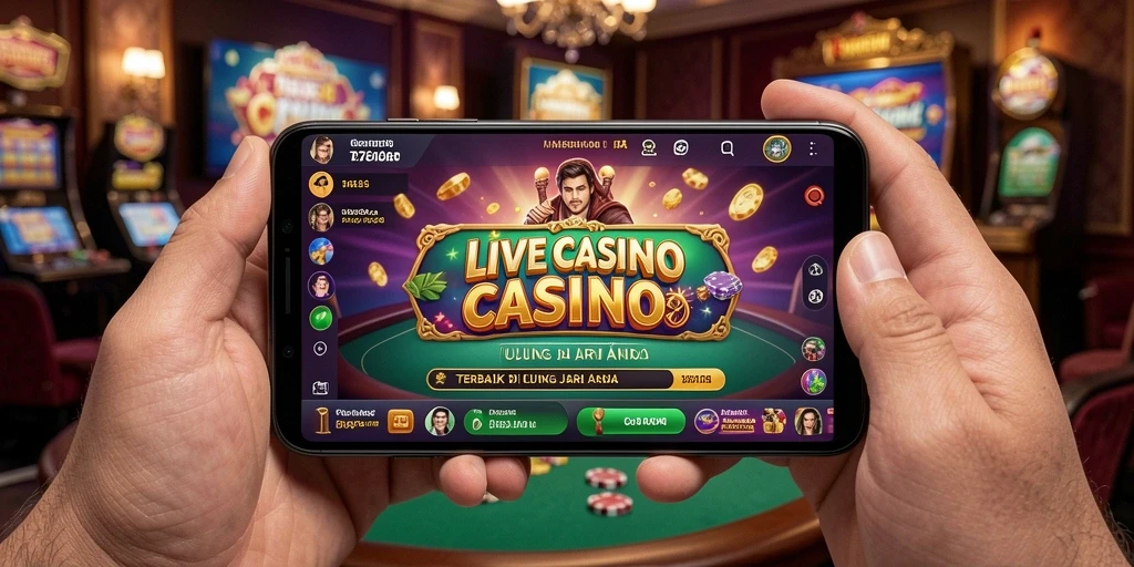 Tampilan gameplay Live Casino yang mendebarkan di 8768.