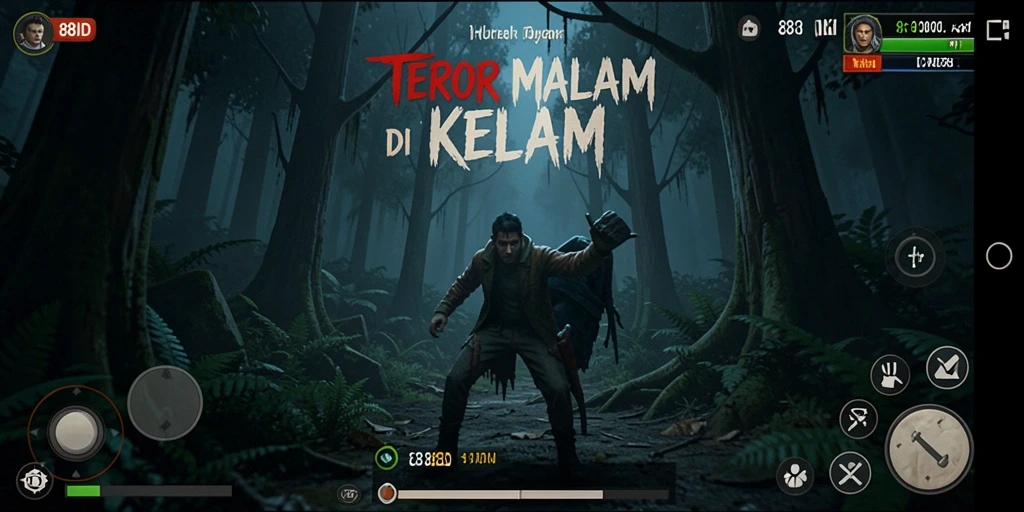 Tangkapan layar menunjukkan momen ketegangan dalam gameplay Horror.