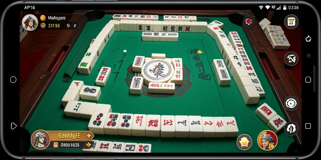 Screenshot gameplay <strong>API36</strong> menunjukkan aksi seru permainan Mahjong.