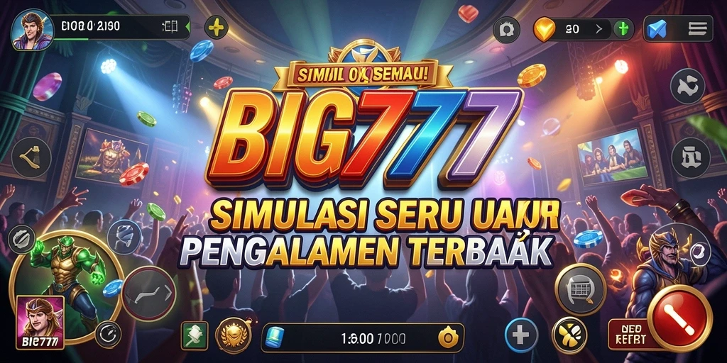 Tangkapan layar utama gameplay <strong>BIG777</strong> menampilkan fitur simulasi yang mendebarkan.