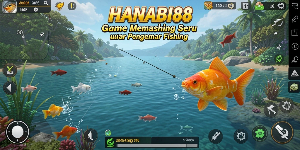 Tangkapan ikan besar dalam gameplay seru HANABI88.
