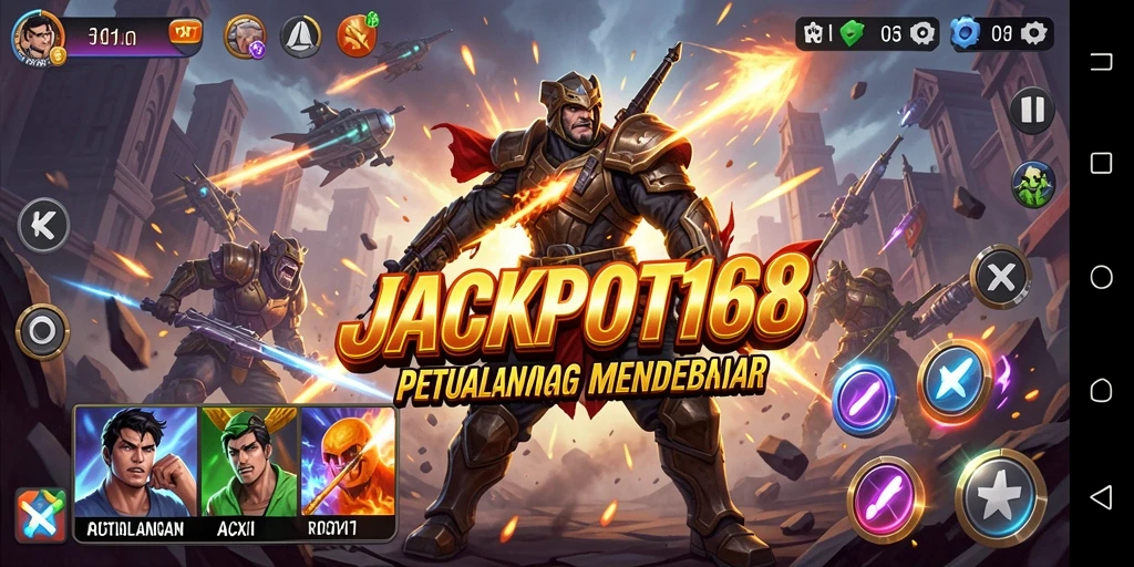 Tampilan menarik dari gameplay aksi JACKPOT168 yang mendebarkan.