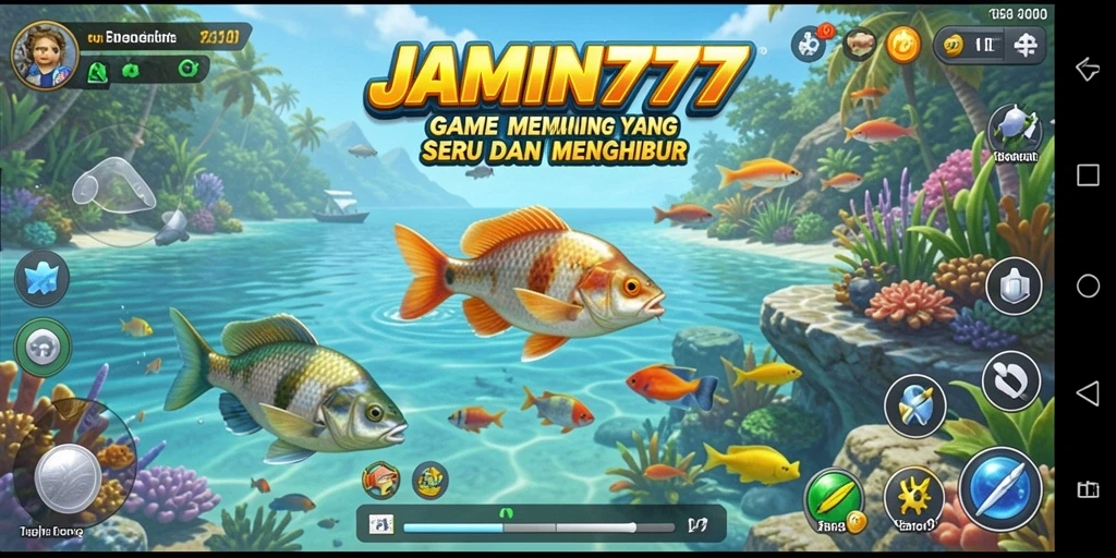 Screenshot menampilkan momen seru saat menangkap ikan besar di JAMIN777.