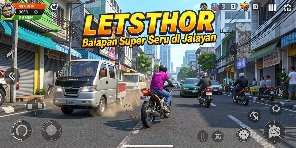 Tampilan menarik dari gameplay LETSTHOR yang mendebarkan.