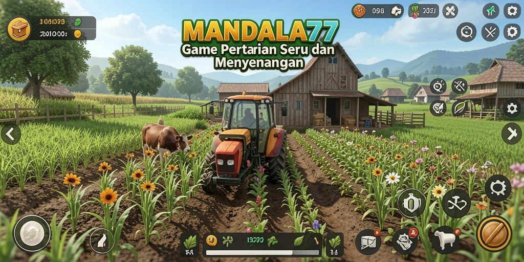 Tampilan Gameplay MANDALA77 yang menarik dalam bertani.