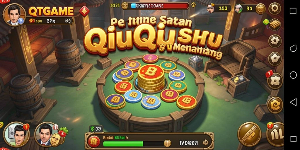 Screenshot utama QTGAME menunjukkan pemain sedang berkompetisi dalam permainan QiuQiu.