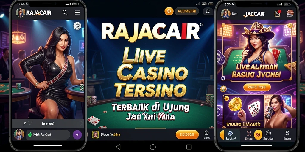Tampilan permainan Live Casino RAJACAIR yang mendebarkan dan interaktif.