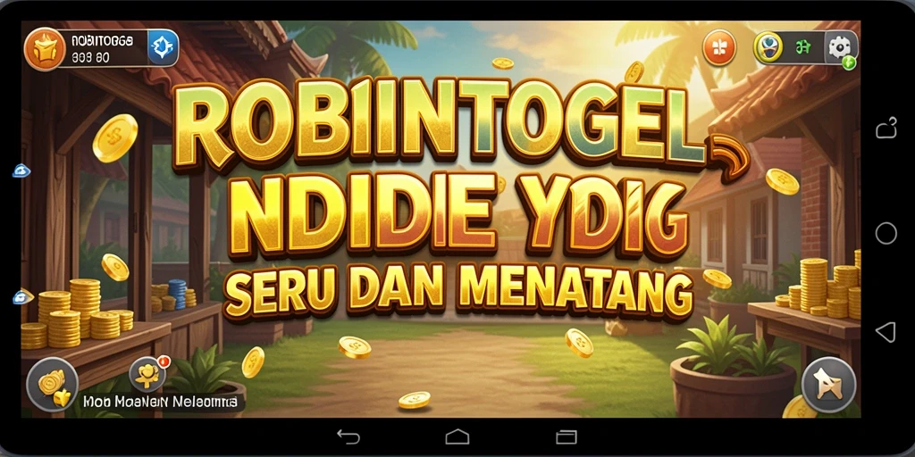 Tampilan gameplay ROBINTOGEL yang menawan dan santai.