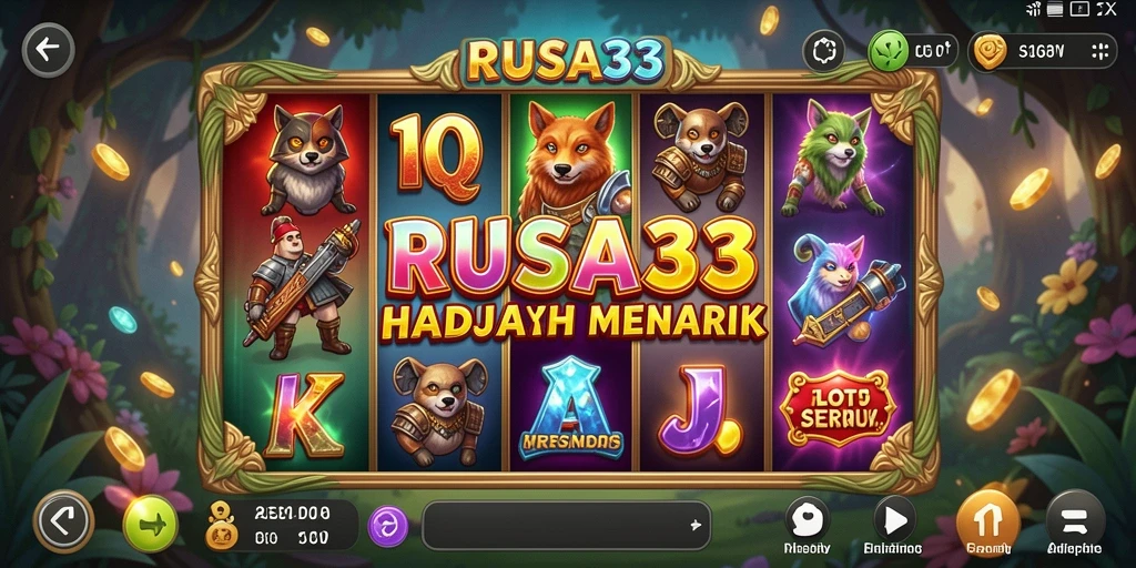 Tampilan gameplay RUSA33 yang menarik dengan mesin slot beragam.