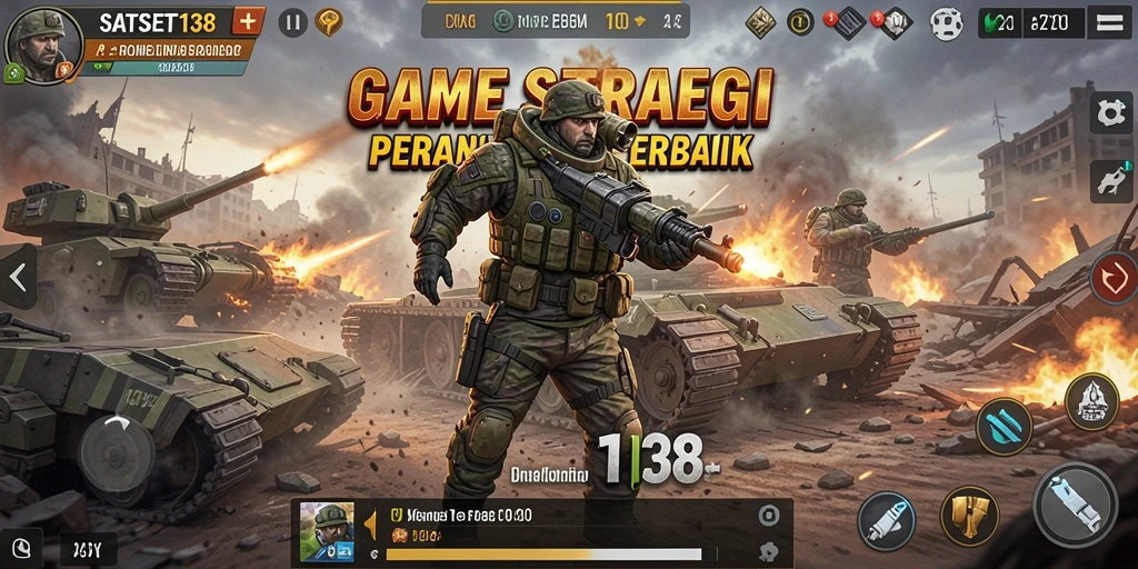 Tangkapan layar utama SATSET138 menunjukkan gameplay strategis yang mendebarkan.