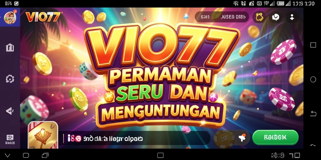 Tampilan permainan Slot VIO77 yang menarik dan penuh warna.