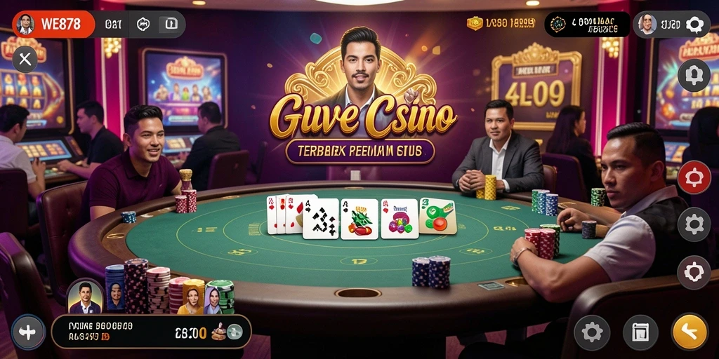 Tangkapan layar gameplay WE878 menampilkan suasana kasino Live yang mendebarkan.