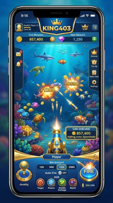 Screenshot fitur terbaru dari king403 untuk pengguna Android.